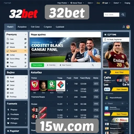 Interface e usabilidade do site de apostas 32bet